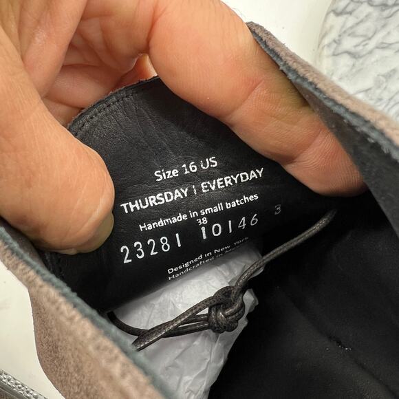 Thursday Boot Co Mens 16 Chukka Boot Ash Scout Suede Leather Handmade Shoes - Picture 10 of 14